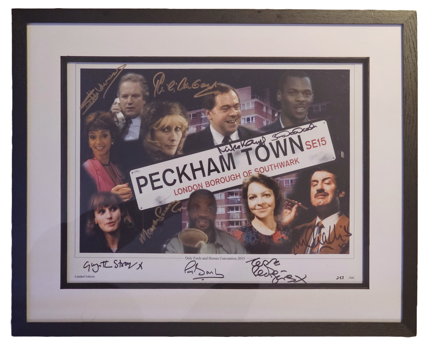 Only Fools and Horses: Multi Cast Framed and Signed 2015
