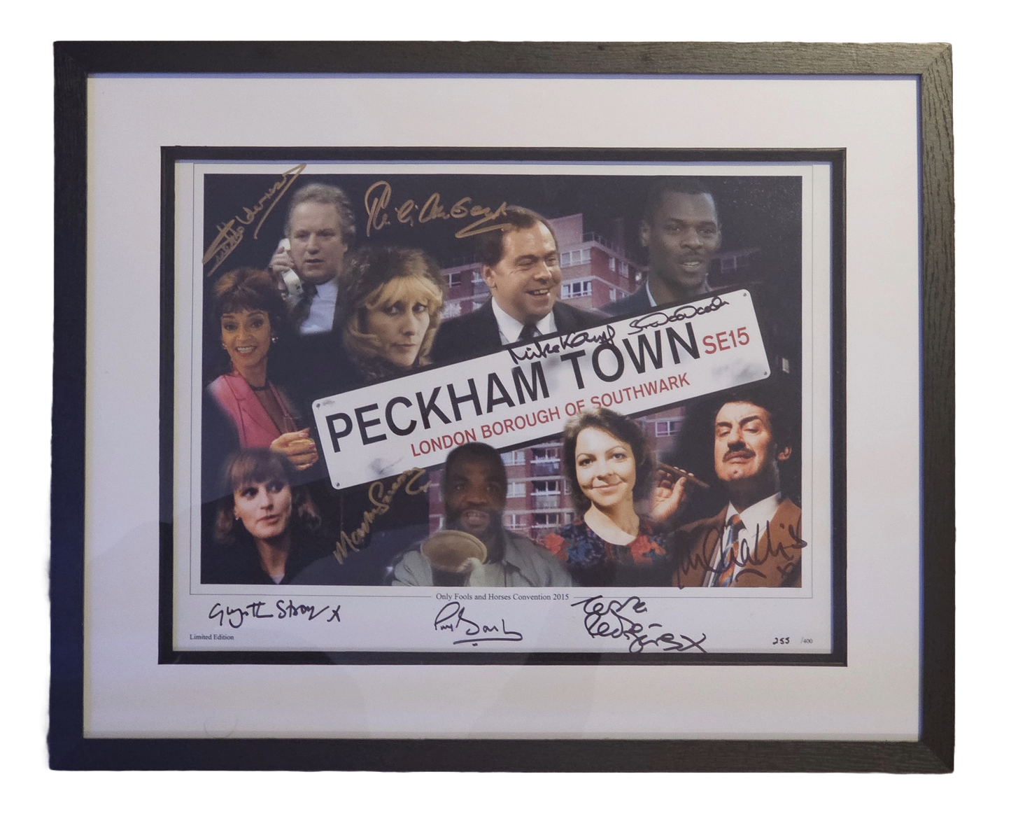 Only Fools and Horses: Multi Cast Framed and Signed 2015