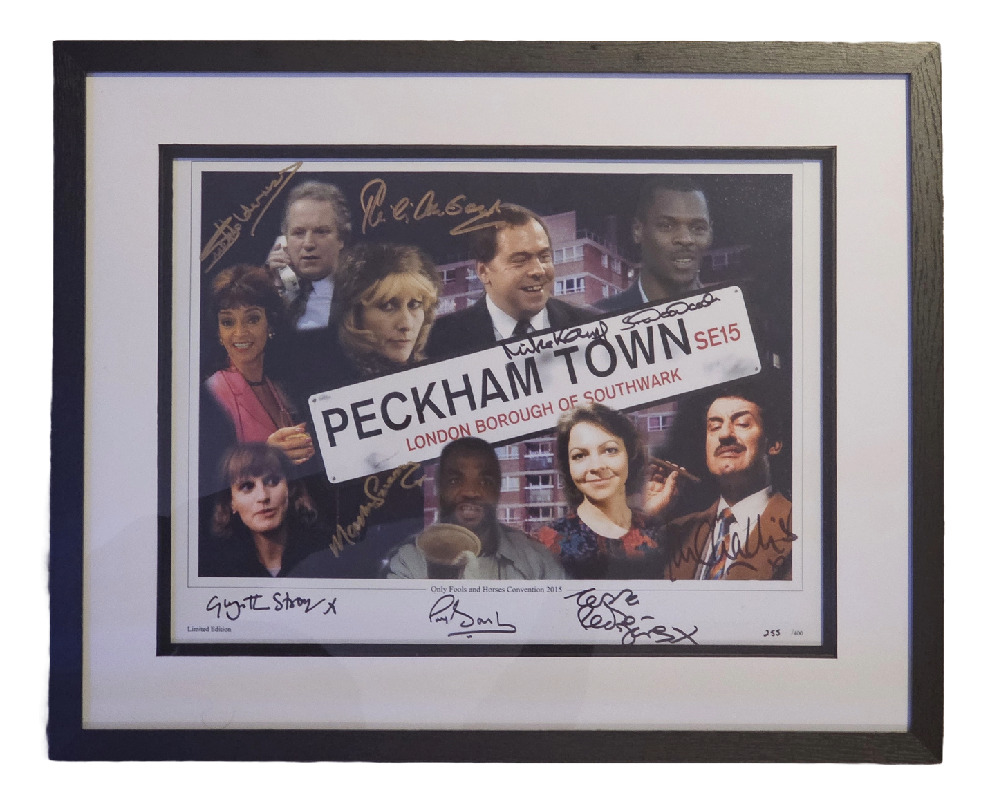 Only Fools and Horses: Multi Cast Framed and Signed
