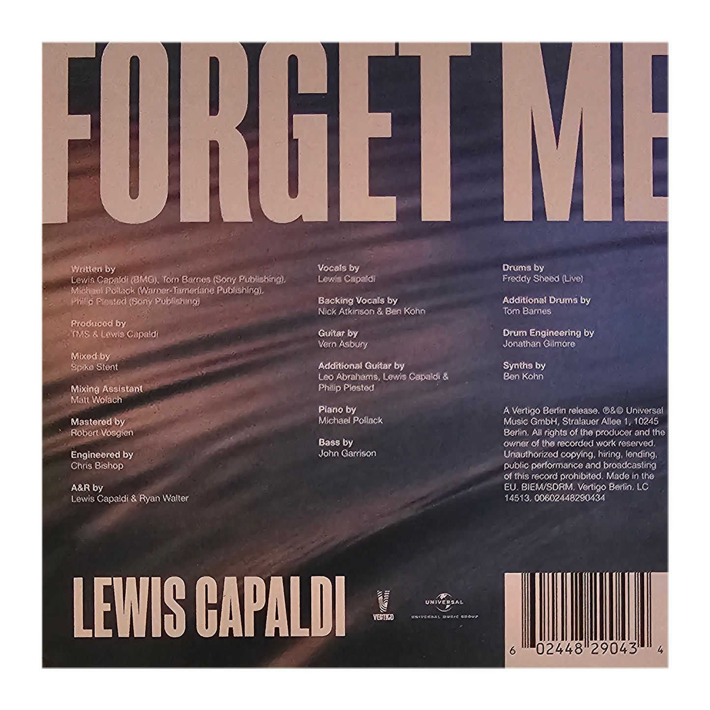 Lewis Capaldi (Forget Me)