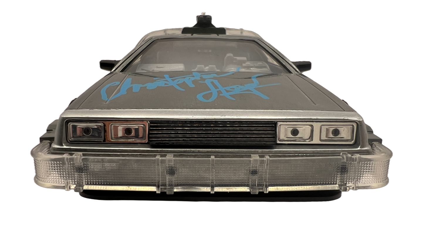 Back to the future - Michael J Fox and Christopher Lloyd signed DeLorean