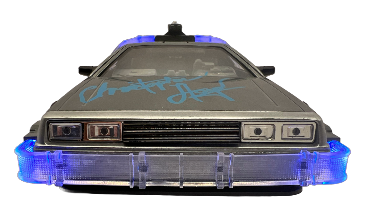 Back to the Future Dual Signed DeLorean