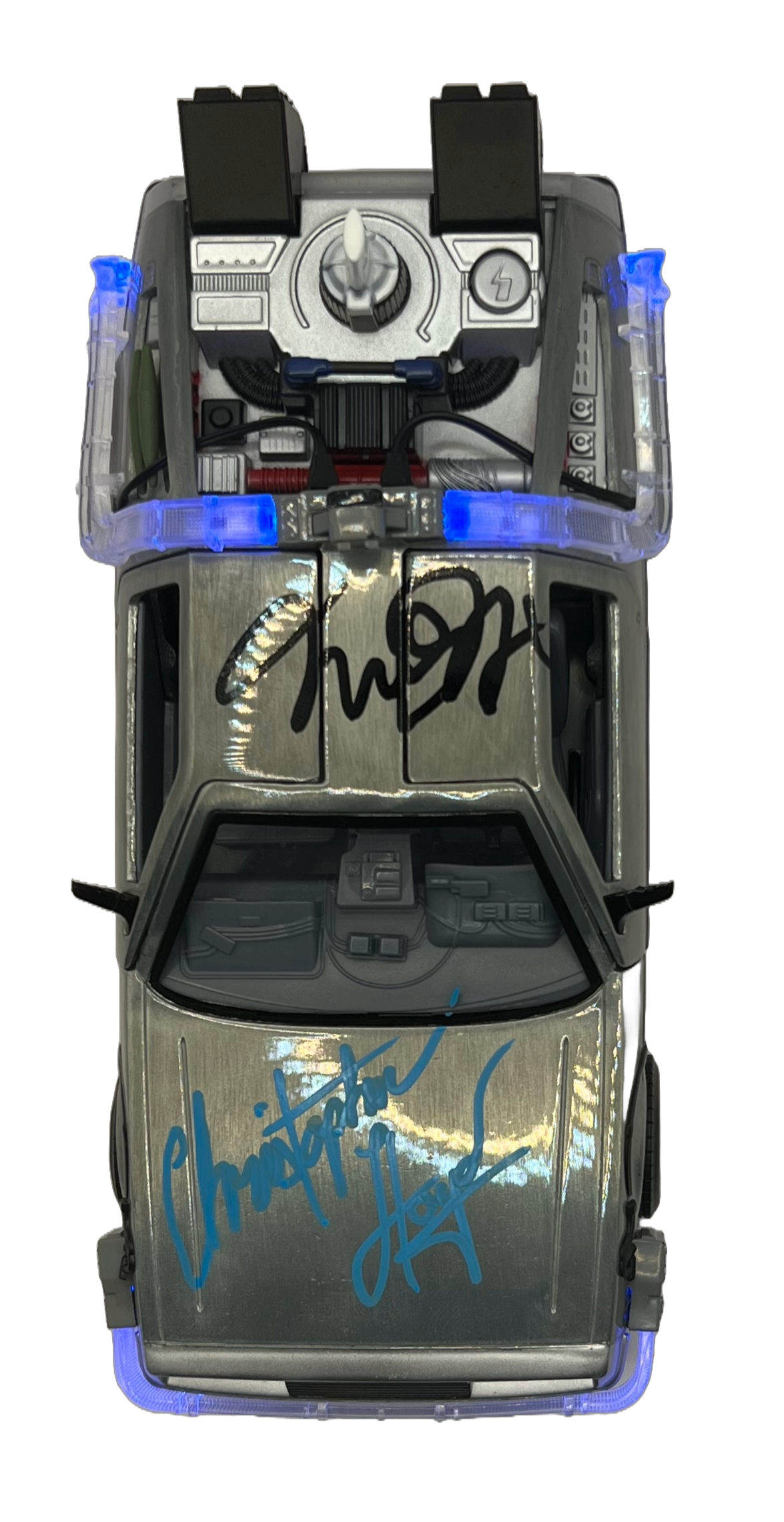 Back to the future - Michael J Fox and Christopher Lloyd signed DeLorean