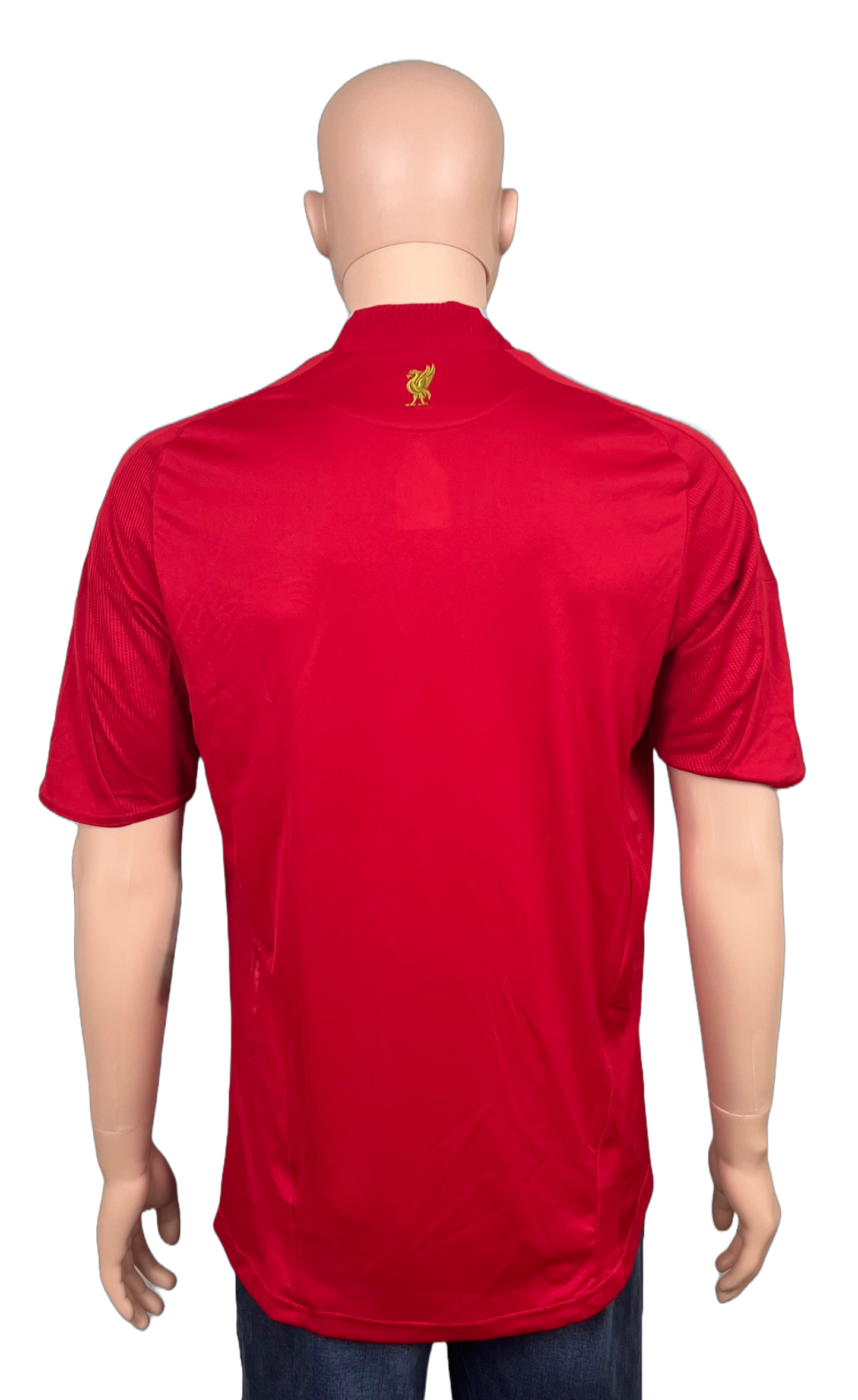 Rear view of signed Liverpool 2008 Home Shirt by Alan Kennedy