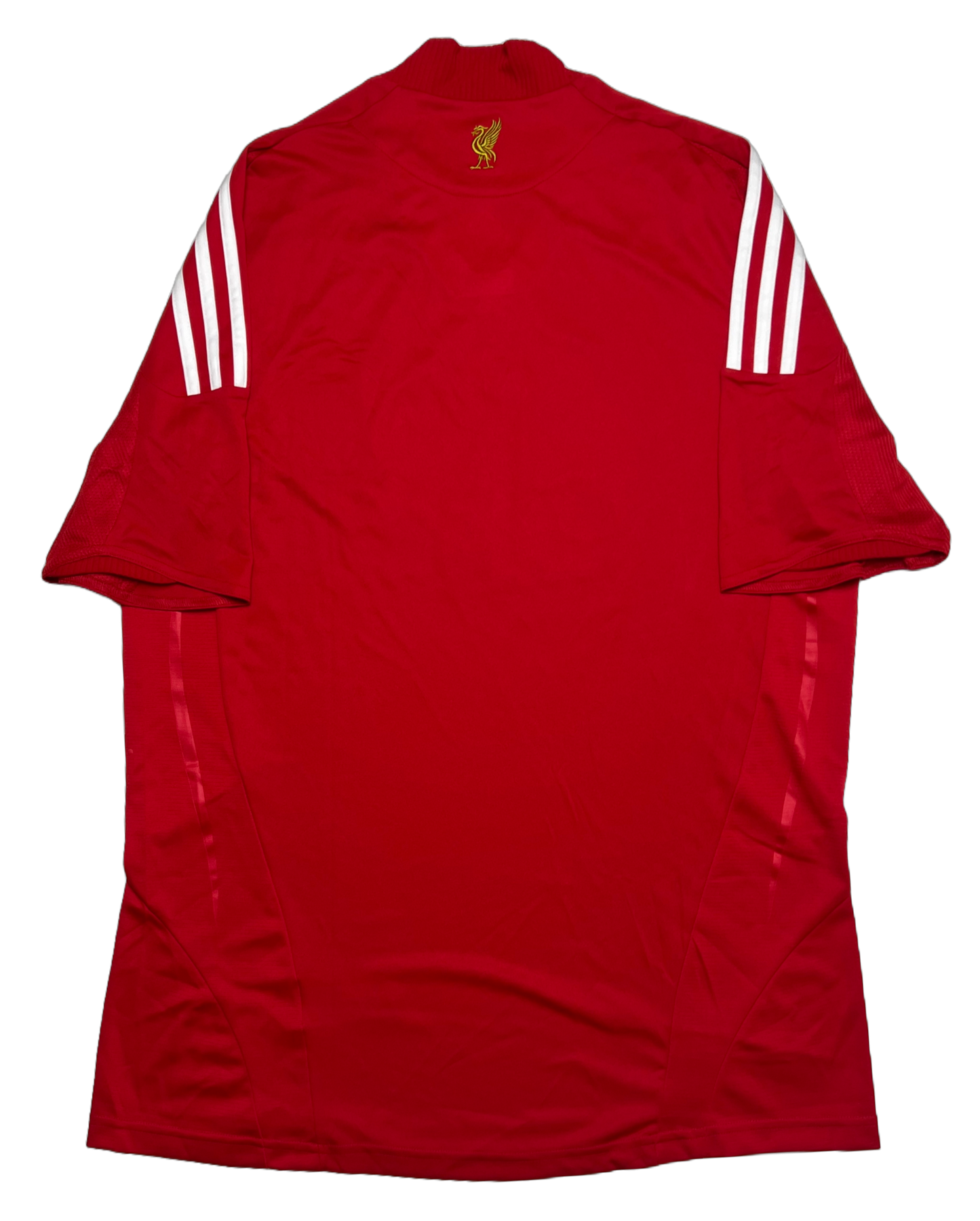 Rear view of signed Liverpool 2008 Home Shirt by Alan Kennedy