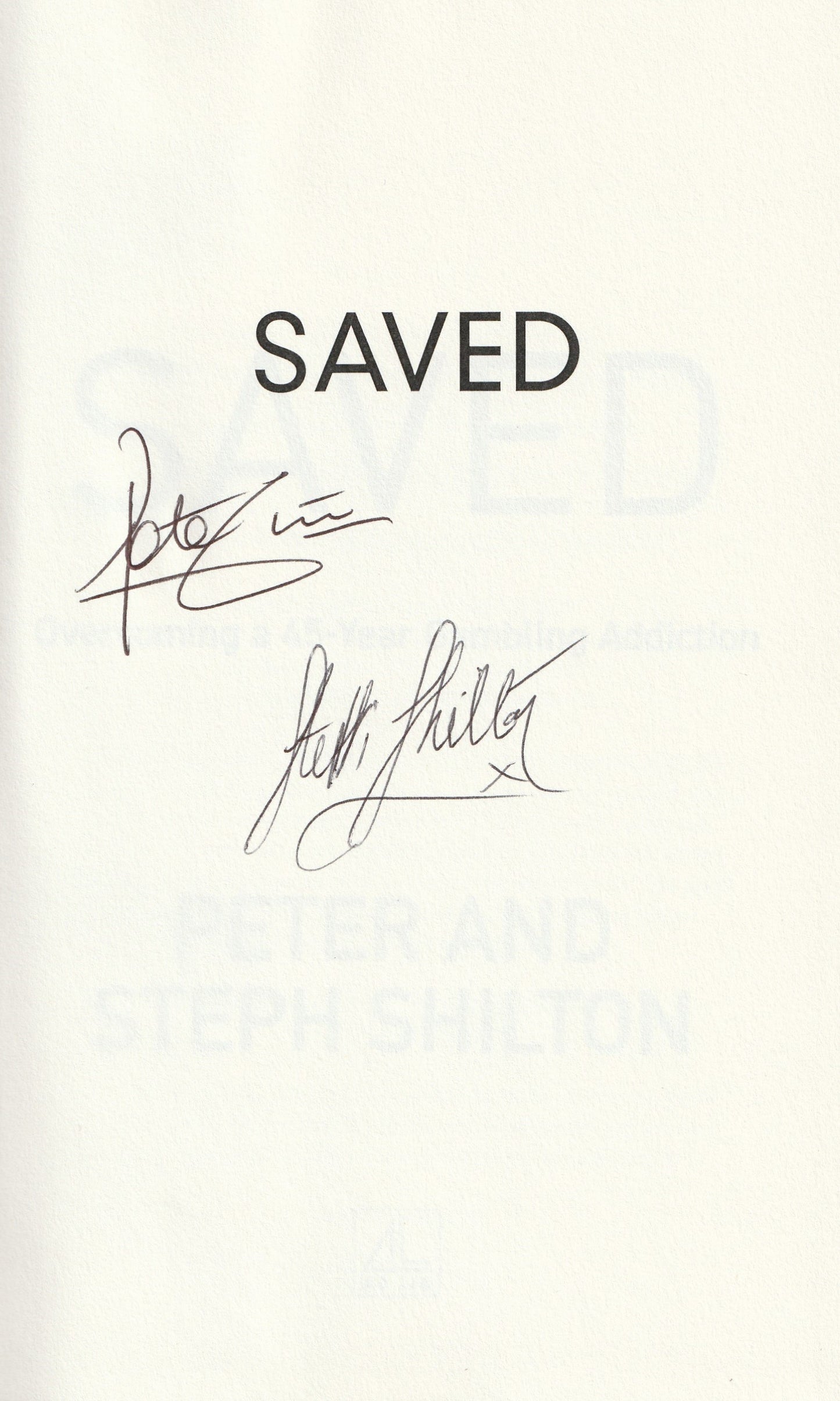 Peter and Steph Shilton