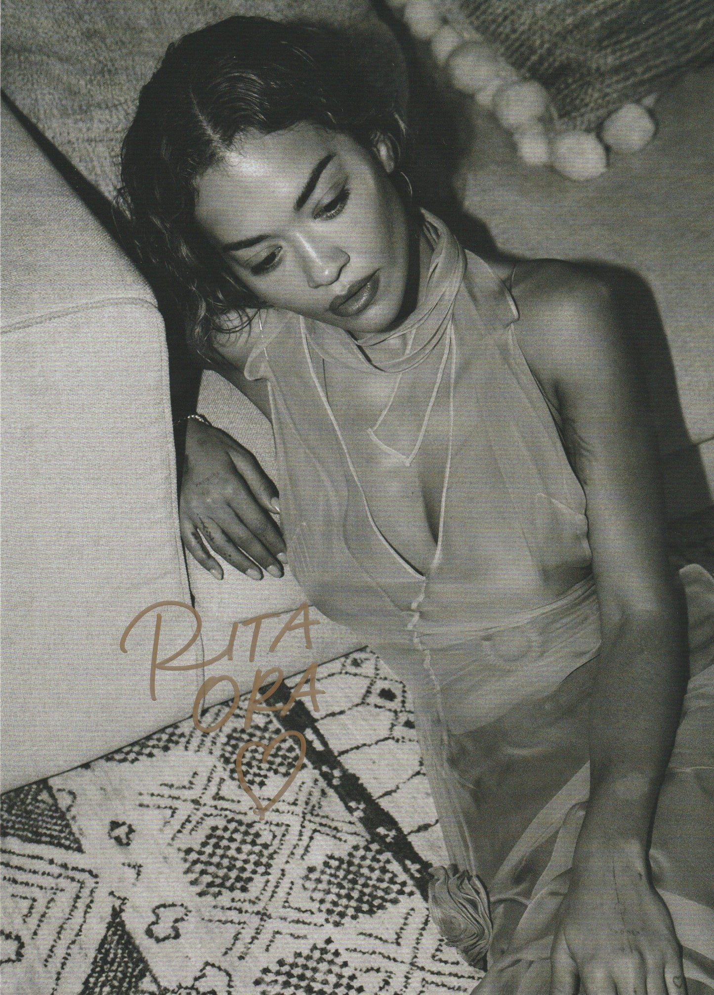 Rita Ora Hand Signed