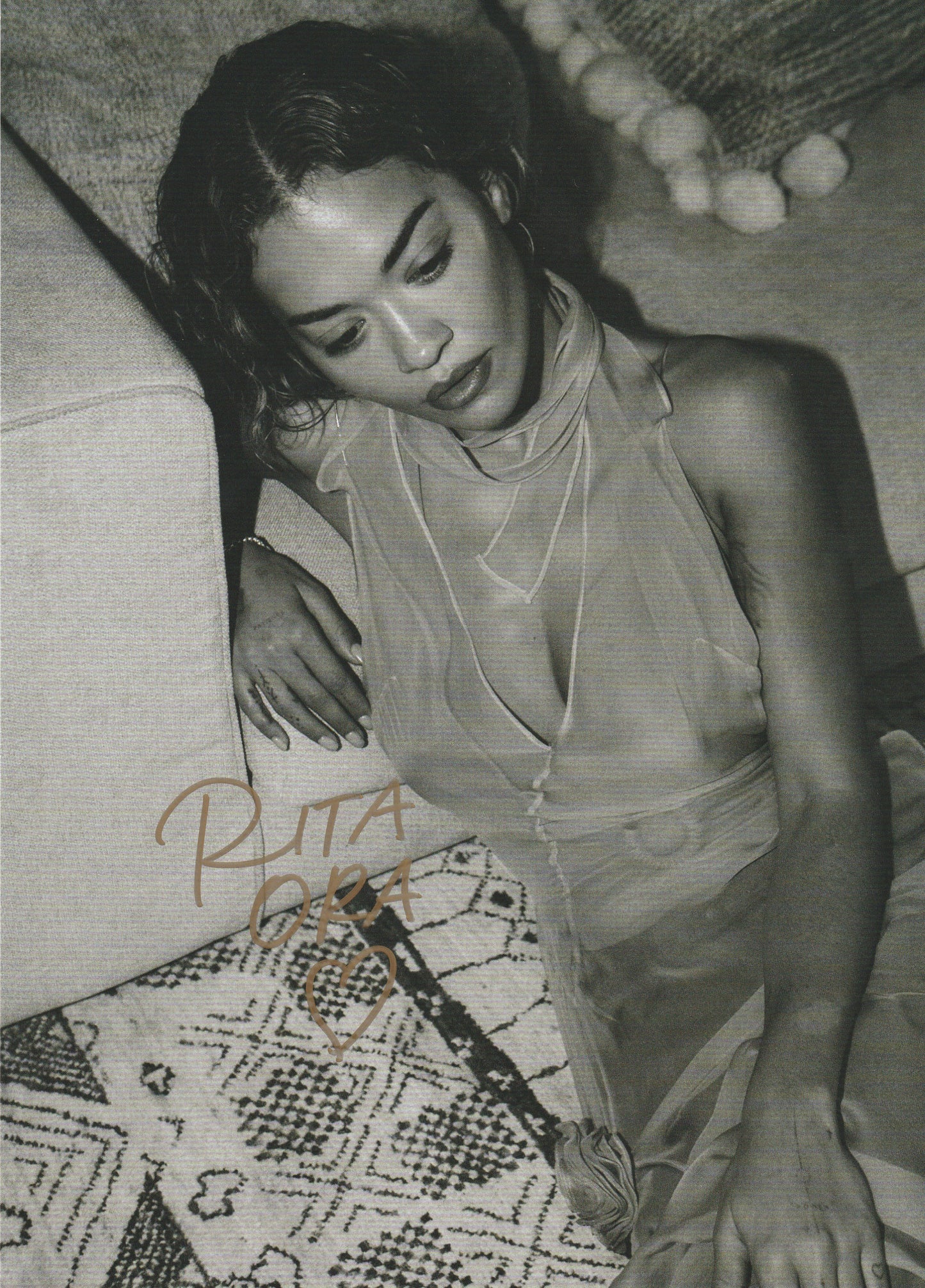 Rita Ora Hand Signed 