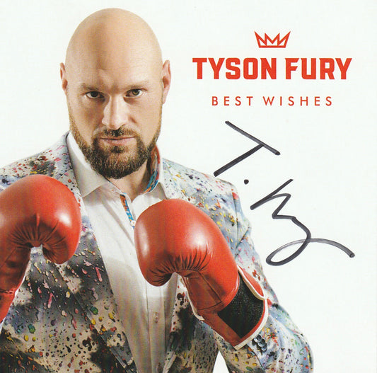 Tyson Fury Signed Autograph Boxing