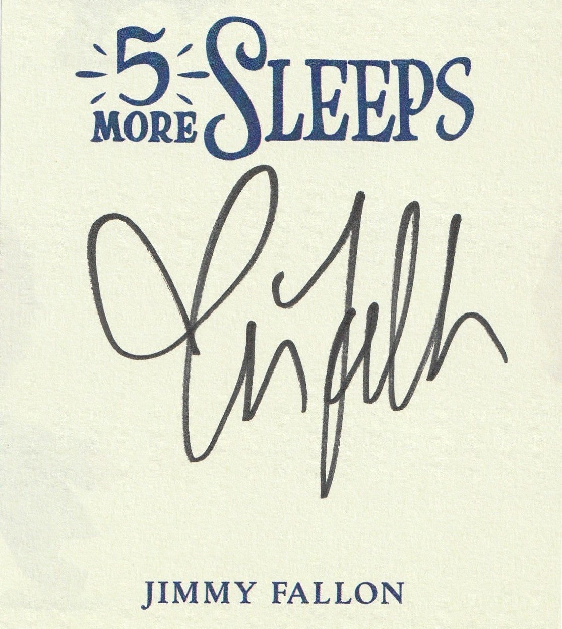 Jimmy Fallon: 5 More Sleeps Til Christmas