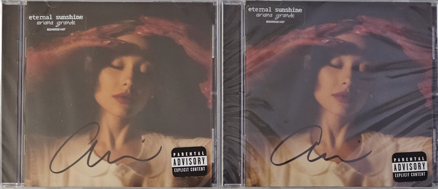 Ariana Grande signed and framed CD - Eternal Sunshine US limited release