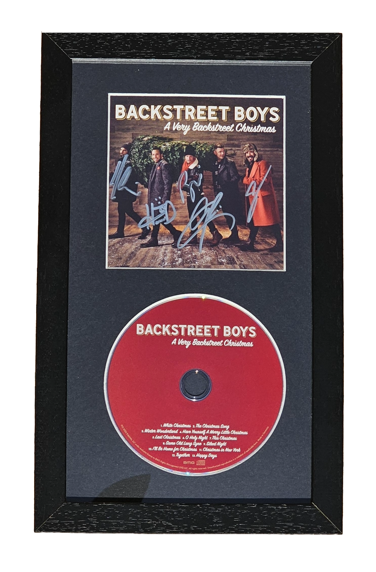 Signed by all 5 members including AJ McLean, Howie Dorough, Nick Carter, Kevin Richardson and Brian Littrell.