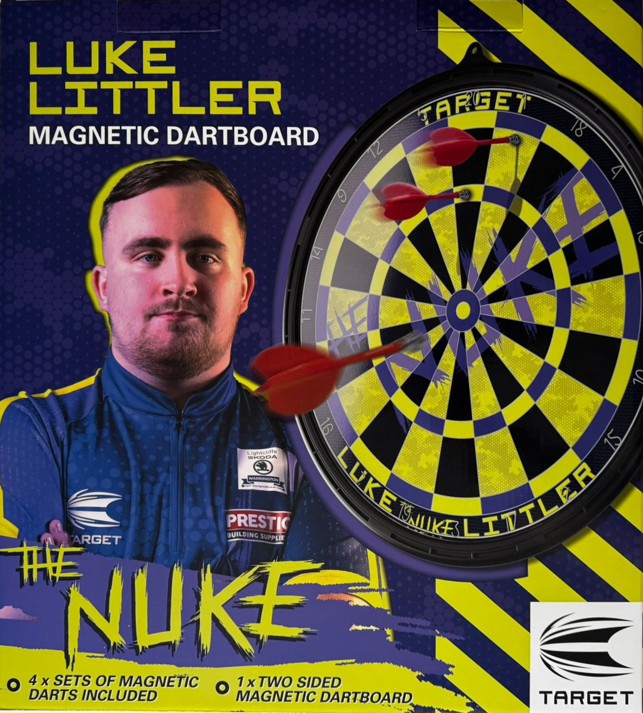 Luke Littler: Signed Magnetic Dartboard