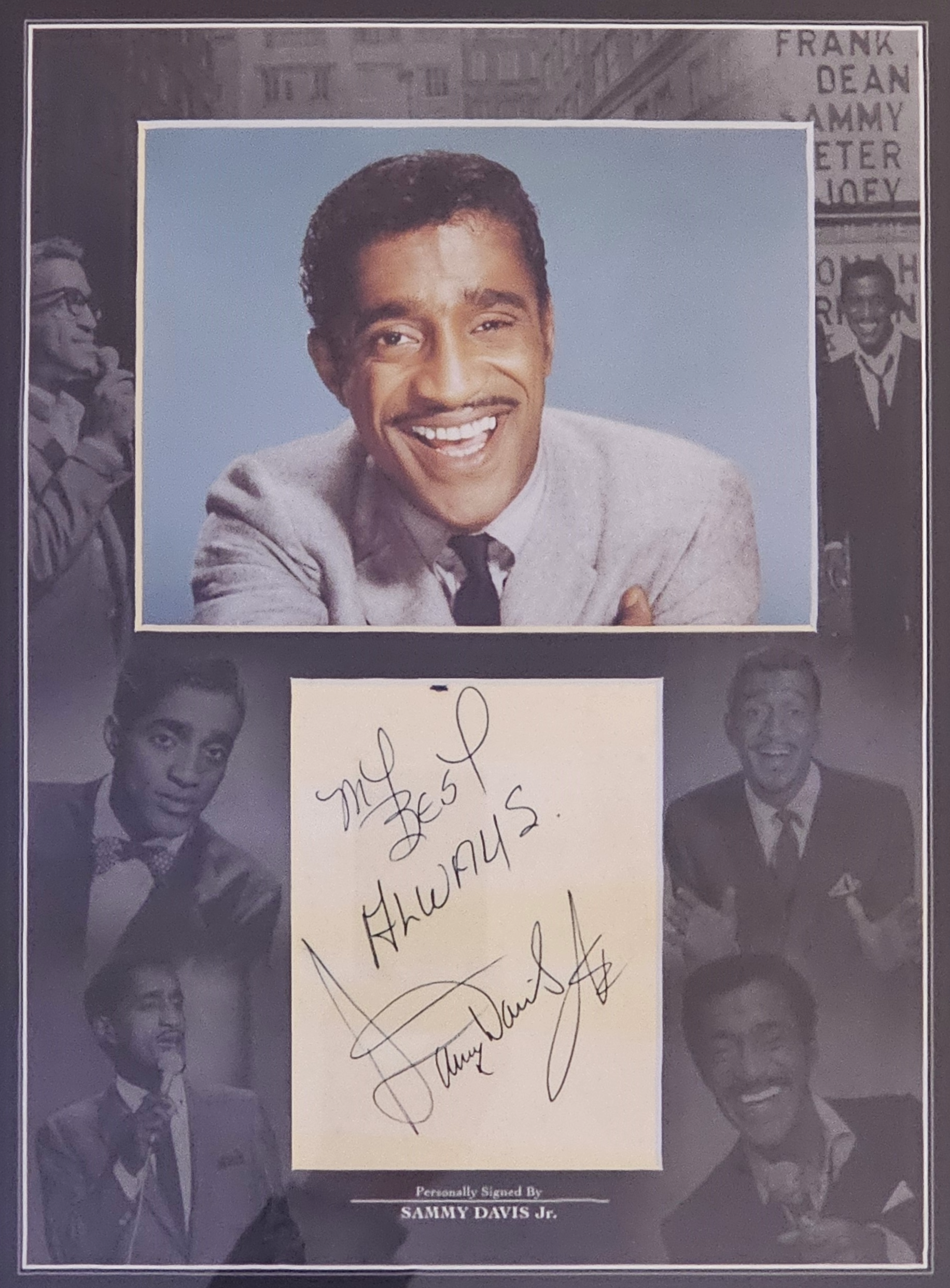 Sammy Davis Jr authentic autograph