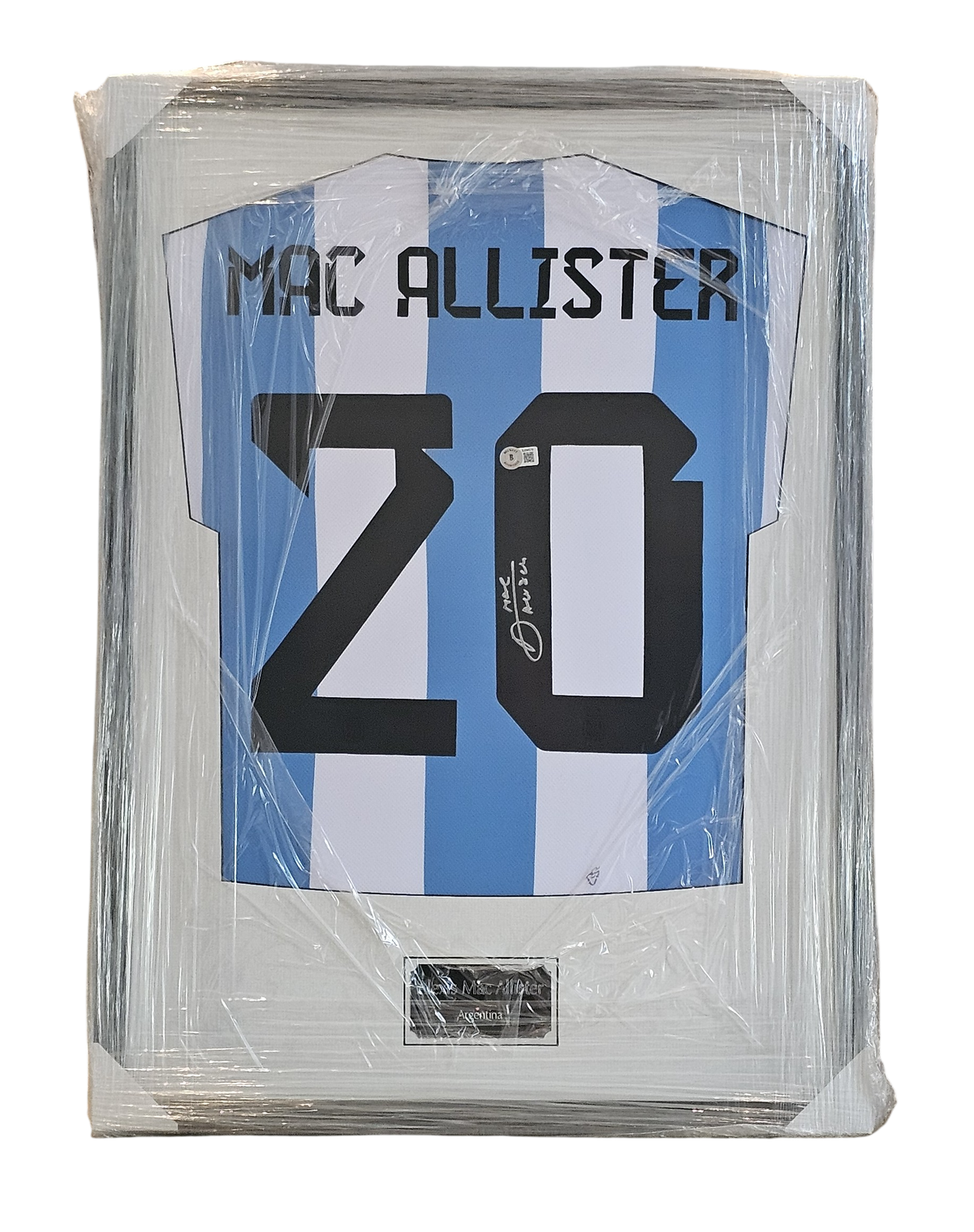 Alexis Mac Allister Signed and Framed Jersey