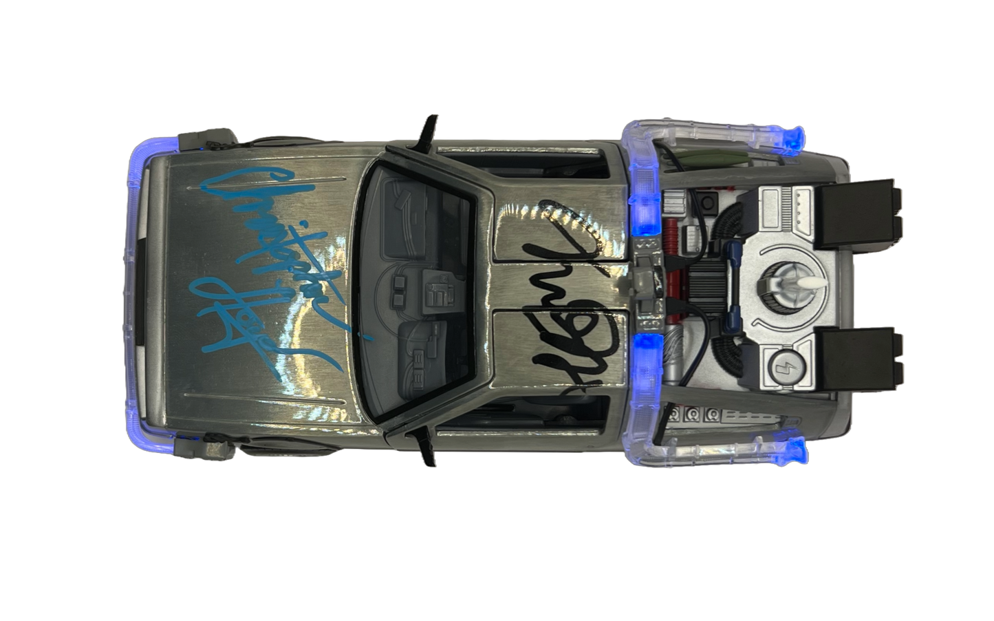 Back to the Future Dual Signed DeLorean