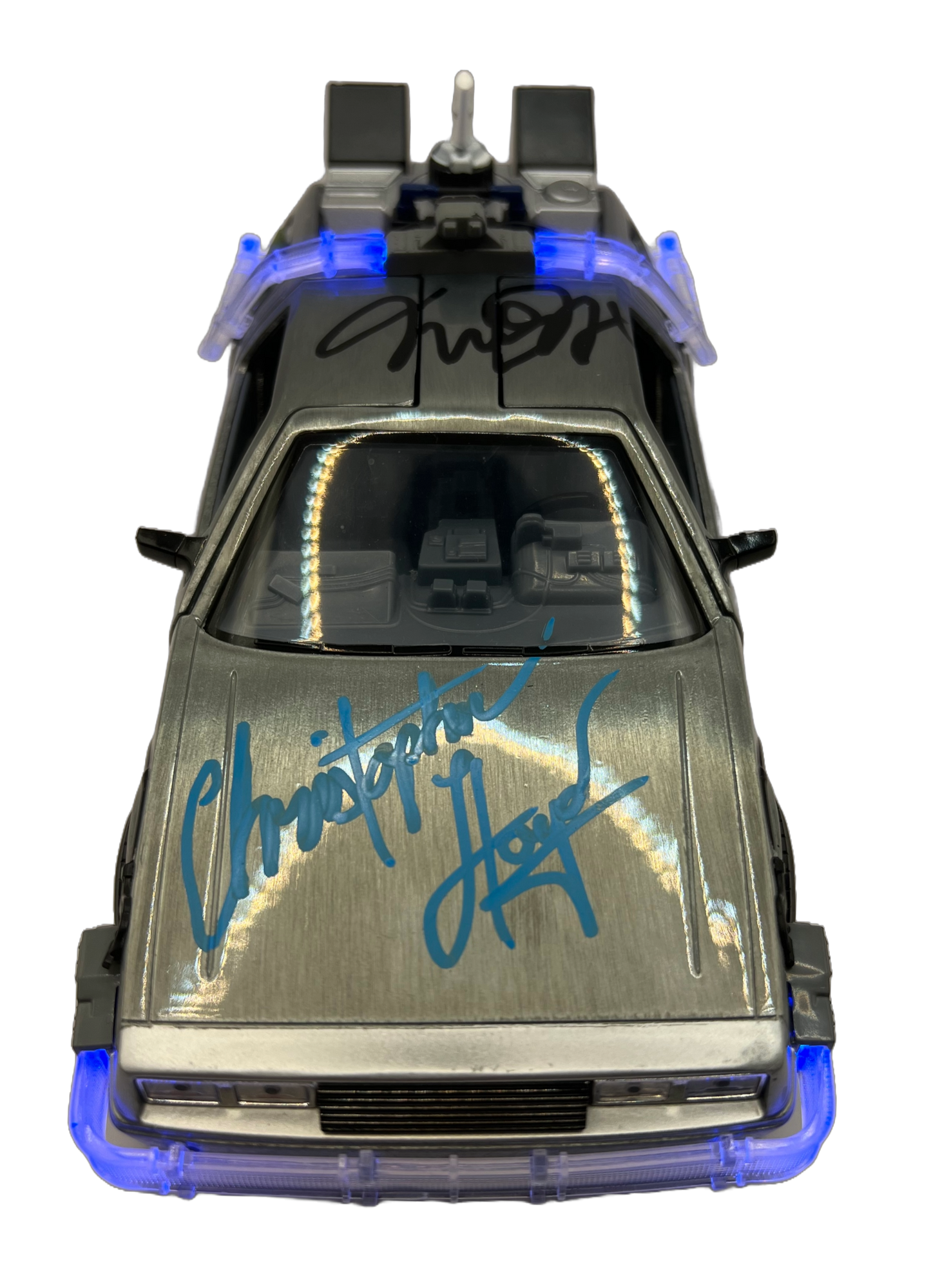 Back to the Future Dual Signed DeLorean