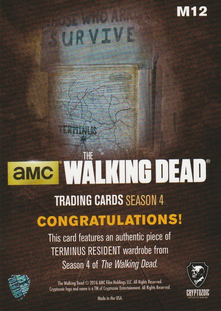 The Walking Dead: Wardrobe Card